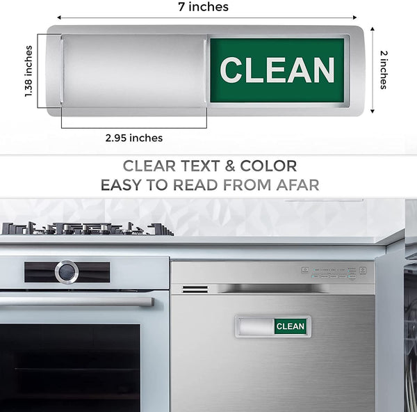 Dishwasher Clean Dirty Magnet Sticking Sign Indicator for Kitchen Dish Washer - Lets Party