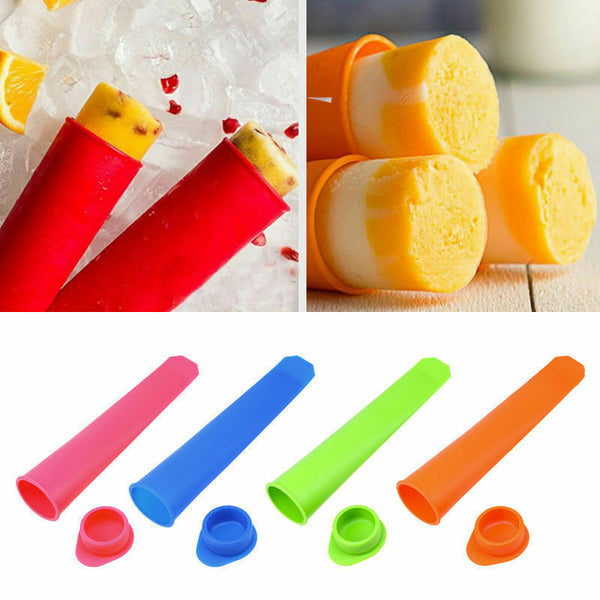 8pcs Popsicle Maker Silicone Ice Block Moulds/Ice Cream Molds/Icy Pole Jelly Pop - Lets Party