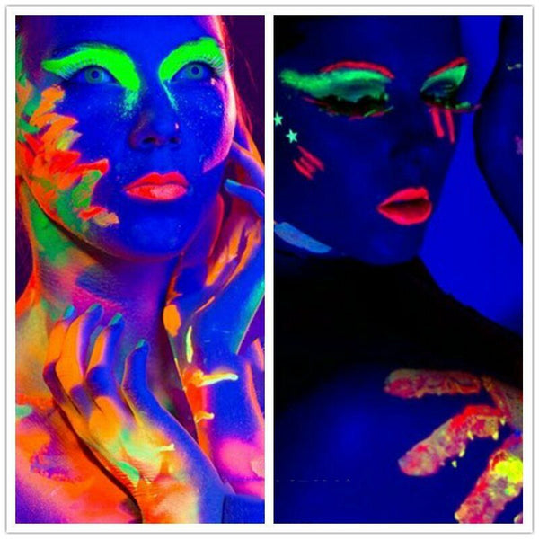 UV Glow Neon Pen Liner Makeup Face Body Paint Black light Fluoro Party DIY - Lets Party