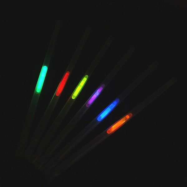 30-1000x Fluorescent Glow Sticks Straws Night Club Bar KTV Cheering Props Lumino - Lets Party