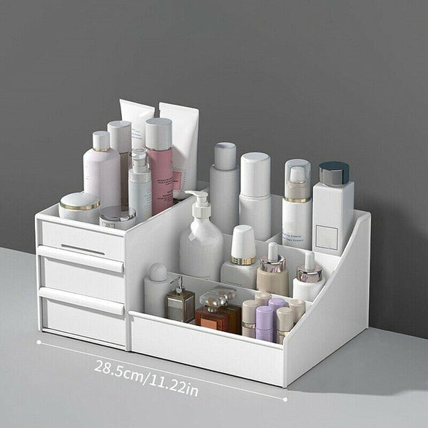 Cosmetic Organizer Makeup Organiser with Drawers Bathroom Skincare Storage Box - Lets Party