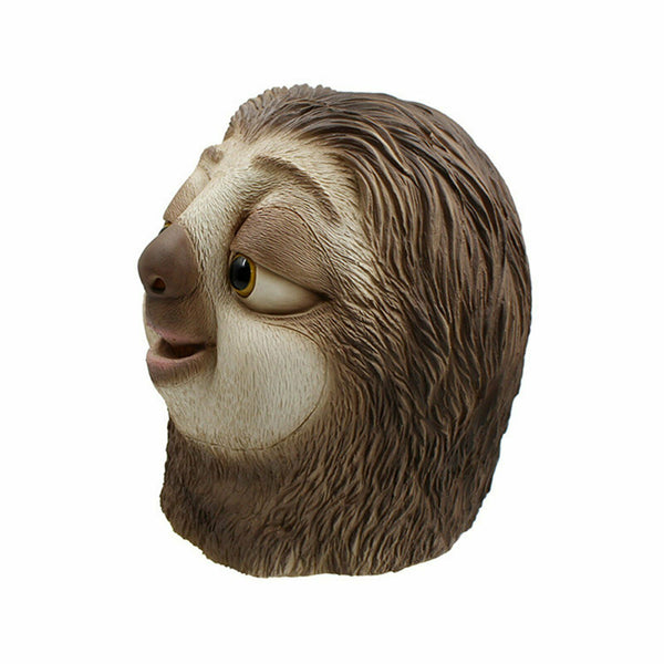 Halloween Latex Mask Full Head Animal Cosplay Costume Zootopia Sloth Props Party - Lets Party