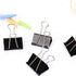 20PCS 5 Sizes Foldback Binder Clips Fold Back Clips Black Bulldog Clip Document