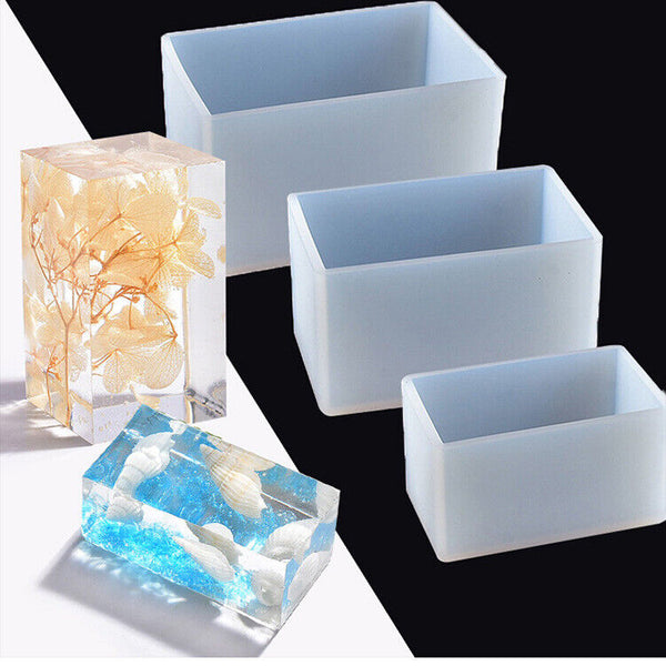 Rectangle Epoxy Resin Mold Dried Flower Specimen Making Mould Craft DIY Tool AU