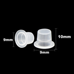 S/M Tattoo Supplies Plastic Ink Cups Pigment Caps Vari 9/12/mm