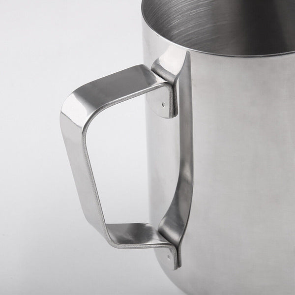 600ml Pitcher Jug Espresso Frothing Thermometer Milk Coffee Stainless Steel