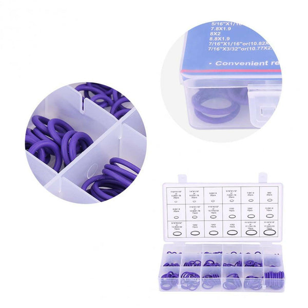 270Pcs Rubber Seal O-Ring Washer Gasket Assortment Kit Hydraulics Air Gas Oil AU