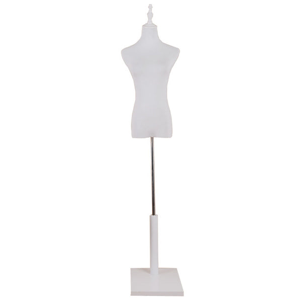 White Female Mannequin Half Model Sandal wood Adjustable Bracket Display Rack AU