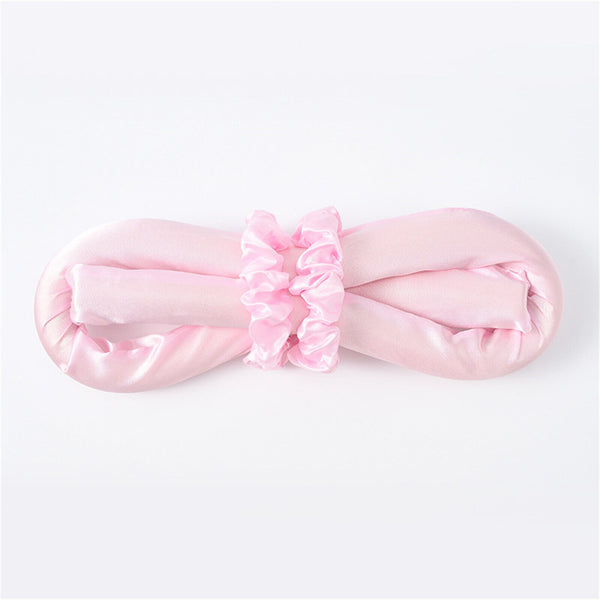 2/4Sets Heatless Curling Rod Headband Curling Ribbon Hair Rollers Lazy Curler AU