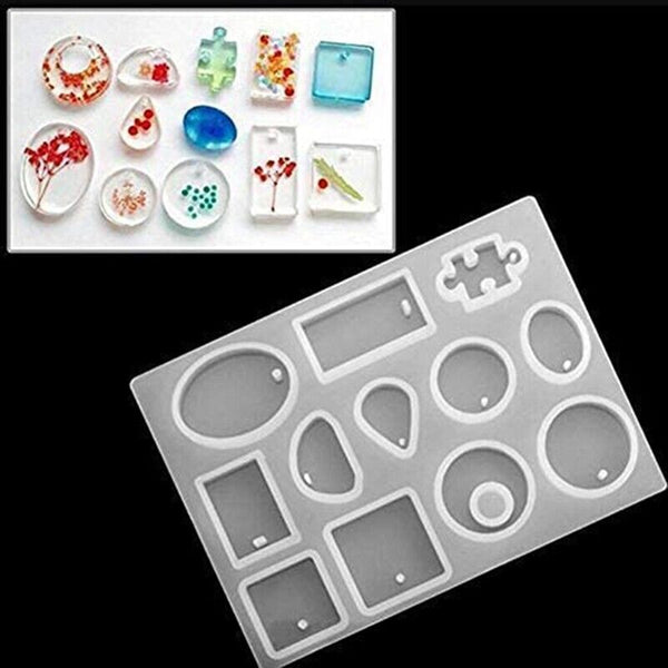 94X DIY Jewelry Mould Handmade Crystal Glue Making Set Resin Silicone Mold Kit