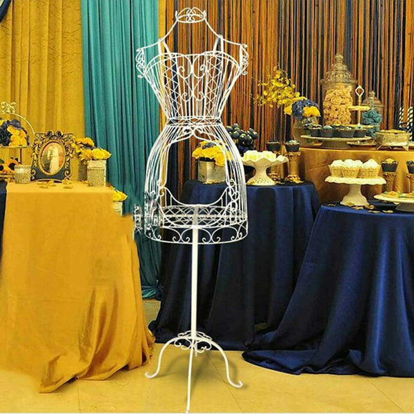 Adjustable Mannequin Metal Iron Cloth Wire Dress Boutique Wedding Holder Display