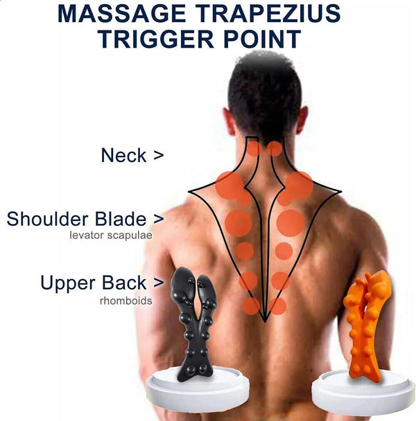 Trapezius Trigger Point Massager Pain Relief Cervical Acupressure Self Massage