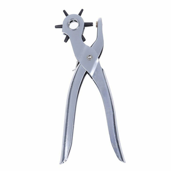 Leather Belt Eyelet Hole Punch Plier Puncher Craft Hand Tool 2.5-4.5mm Revolving