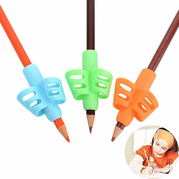 6Pcs Set Children Pencil Holder Pen Writing Aid Grip Posture Tools Correction AU