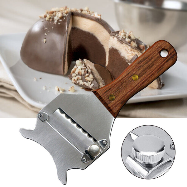 Stainless Steel Truffle Cheese Slicer Adjustable Wavy Blade Chocolate Shaver