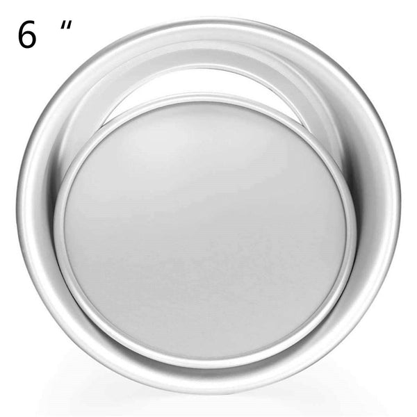 6/8inch Cake Mold Round DIY Cakes Pastry Baking Tin Pan Round Aluminium AU STOCK