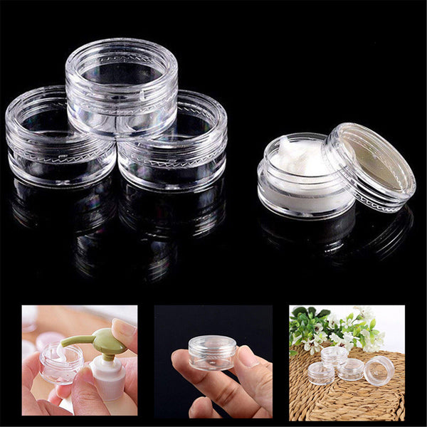 Sample Bottle Cosmetic Makeup Jar Pot Face Cream Lip Balm Containers 3G