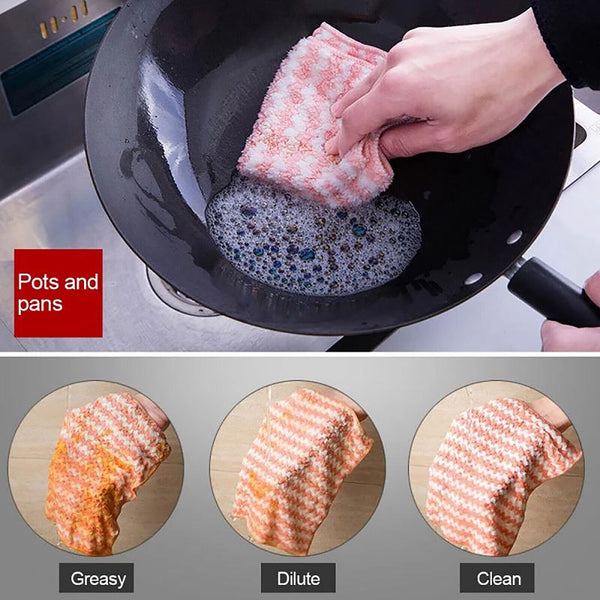 Microfibre Cleaning Cloth Microfiber Dish Car Glass Kitchen Towel Washing Rag AU