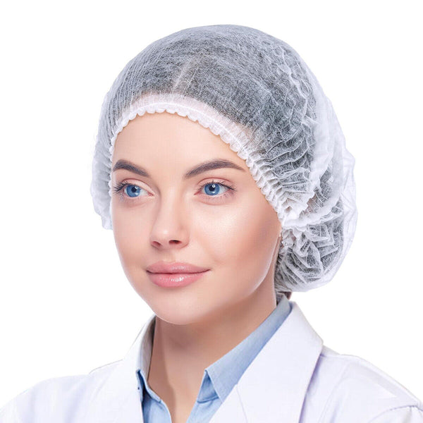 1000Pcs Hair Net White Disposable Elastic Hair Cap for Beauty Salon Spa Food