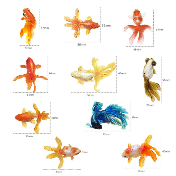 UP 50X Resin Painting Goldfish Sticker 3D Water Paint Clear Film DIY Decor Gift