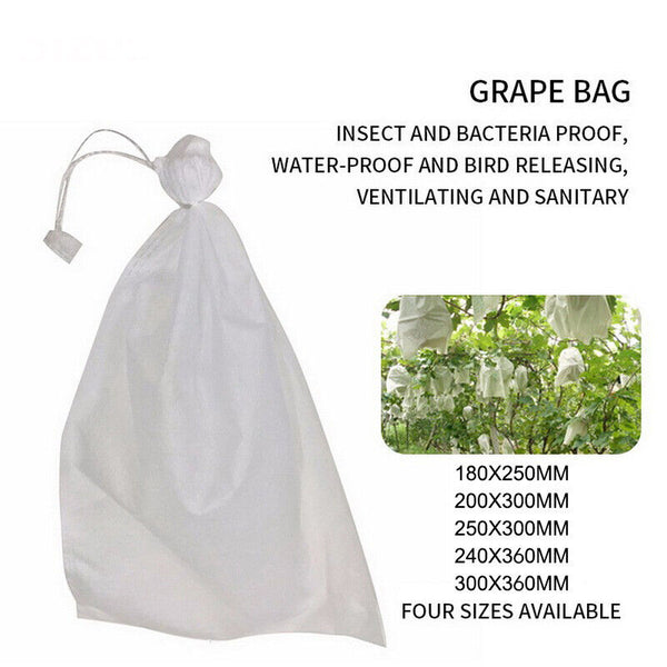100-200x Grape Protection Mesh Bags Fruit Vegetable Against Insect Waterproof AU