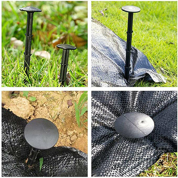 Grass Pegs Lawn Turf Weed Mat Plastic Pins Stakes Anchor Lawn Sod Fasten