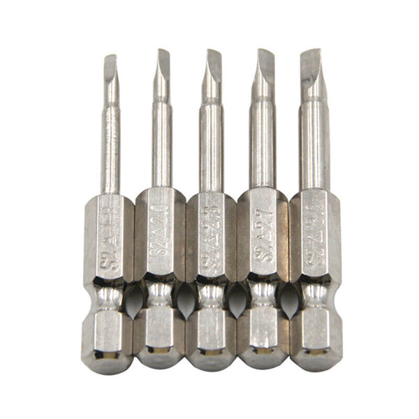 5 Pcs Magnetic Steel Triangle Head Screwdriver Bit 50mm S2 Steel 1/4 Hex Shank