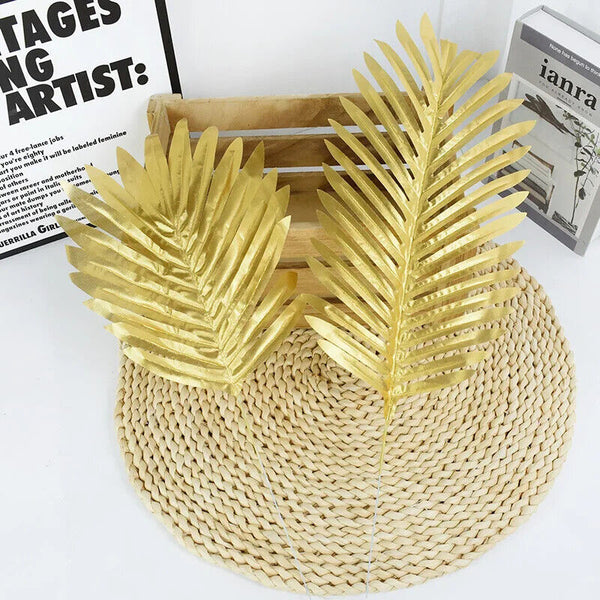 Artificial Tropical Hawaiian Palm Leave Mallow Leaf Wedding Birthday Party Decor