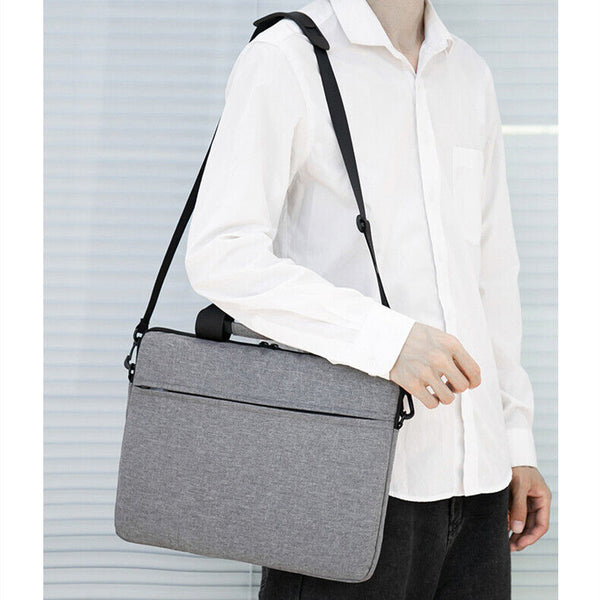 15.6inch Handbag Notebook Cover Laptop Sleeve Case Shoulder Bag Black Grey AUS