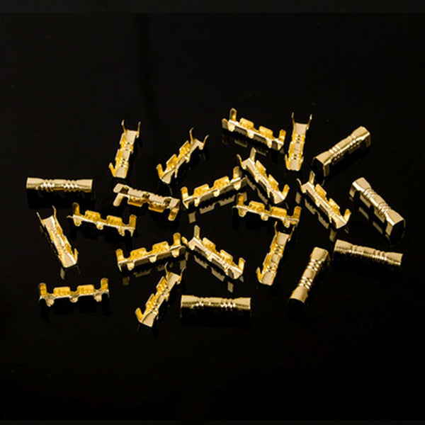 100pcs Car Brass Crimp Electrical Connector Terminal 0.5-1.5mm² Wiring line Tool