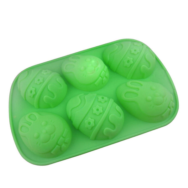 Party Easter Egg Chocolate Moulds 3D Silicone Cake Crayon Mould Ice Craft Mold