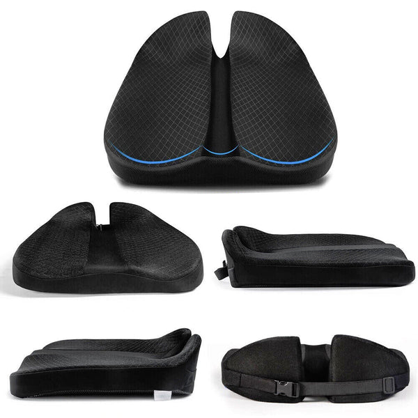 Universal Memory Foam Car Seat Cushion Driving Pain Relief Driver Booster Pad