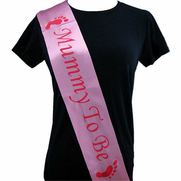 Baby Shower Sash Mum pregnant Boy Girl Sister Mummy Party Sashes Shoulder Strap