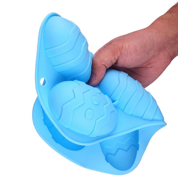 Party Easter Egg Chocolate Moulds 3D Silicone Cake Crayon Mould Ice Craft Mold