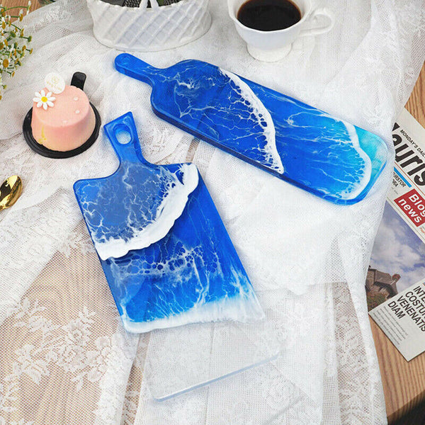 Silicone Coaster Resin Casting Mold Epoxy Fruit Tray Plate Mould Craft Tool DIY