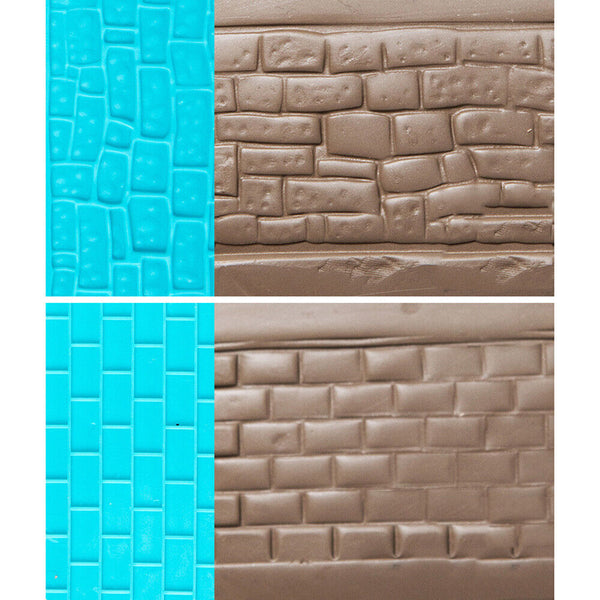 6PCS Polymer Clay Texture Embossing Tool Mold Stamp Pottery Sculpting Art Craft