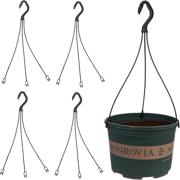 10-50PCS 36cm Flower Pot Hook Hanging Baskets 3 Prong Hanger Plants Hanging Pot