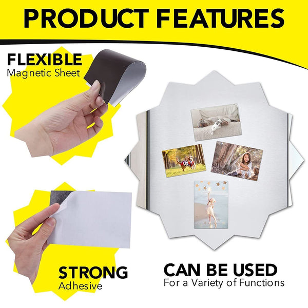 10 x A4 Magnetic Magnet Sheets Self Adhesive Crafts Material 0.5/1mm Thickness