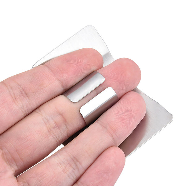 1/2PCS Kitchen Tool Slice Knife Finger Protector Safe Stainless Steel Hand Guard