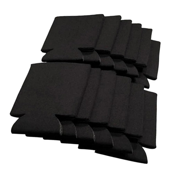 48PCS Black Blank Can Stubby Cooler Holder Sleeve Sublimation Heat Transfer AU