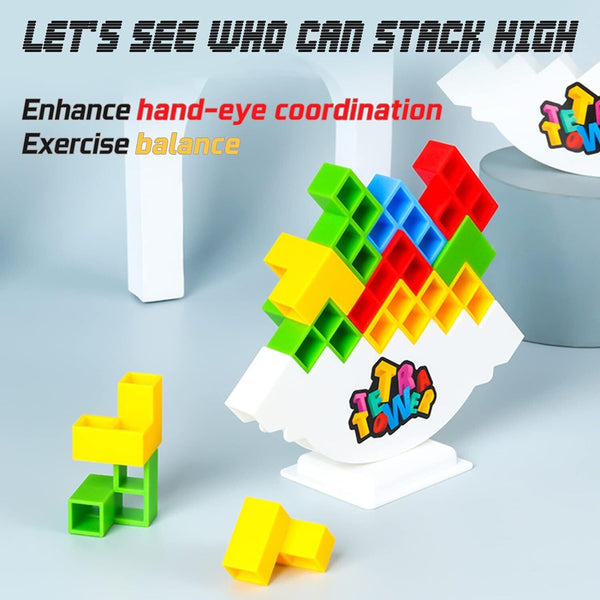 Tetra Tower Balance Stacking Blocks Game Team Toys Gifts Kids Adults AU