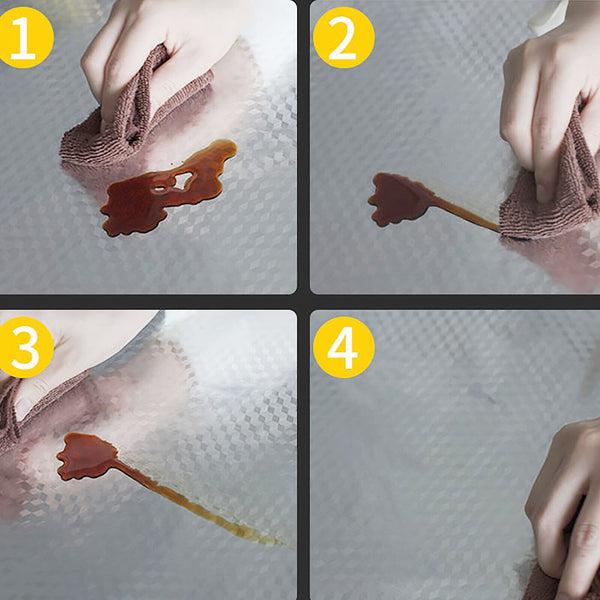 Rolls Oil Proof Foil Sticker Wallpaper Kitchen Wall Self Adhesive Waterproof