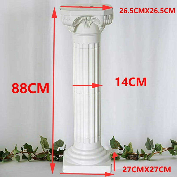 2X 88CM Roman Pillar Column Stand WITH+2X Swan Column Wedding Props Venue Decor