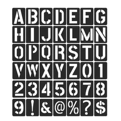 Stencils – 42pc Reusable Letter, Number & Symbol Templates
