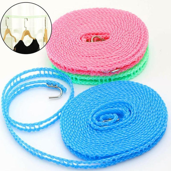 Travel Clothes Line Washing Rope Non slip Airer Laundry Clothesline Outdoo