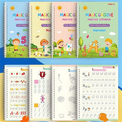 Magic Copybook Set – 4-in-1 Kids Handwriting Practice Books