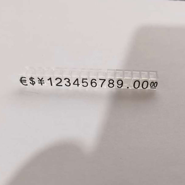 10-30Sets Combined Price Tag Dollar Number Digit Cubes For Counter Price Display