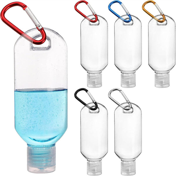 Empty Refillable Plastic Bottles With Belt Clip Hook Travel Sanitizer Bottle AUS