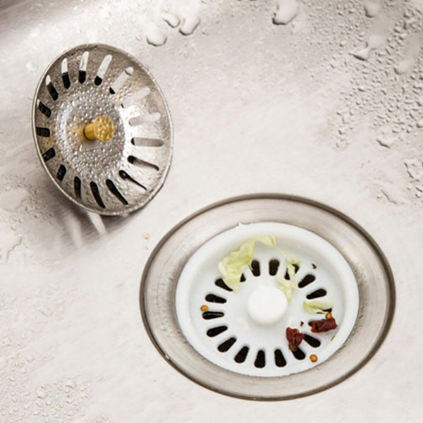 1/2/4 Sink Strainer Stainless Steel Kitchen Tool Waste Plug Filter Drain Stopper