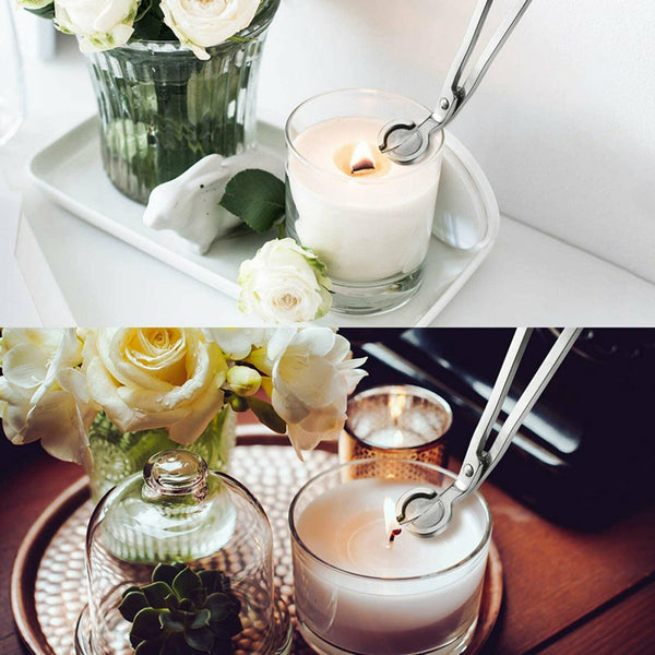 Cutting Candle Stainless Steel Oil Wick Lamps Trimmer Scissors Snuffers Tools AU
